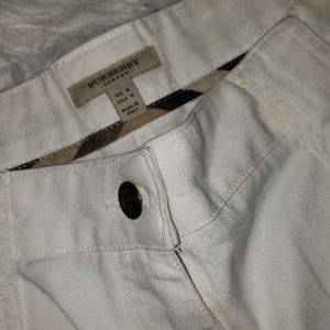 New Burberry White Denim Jeans